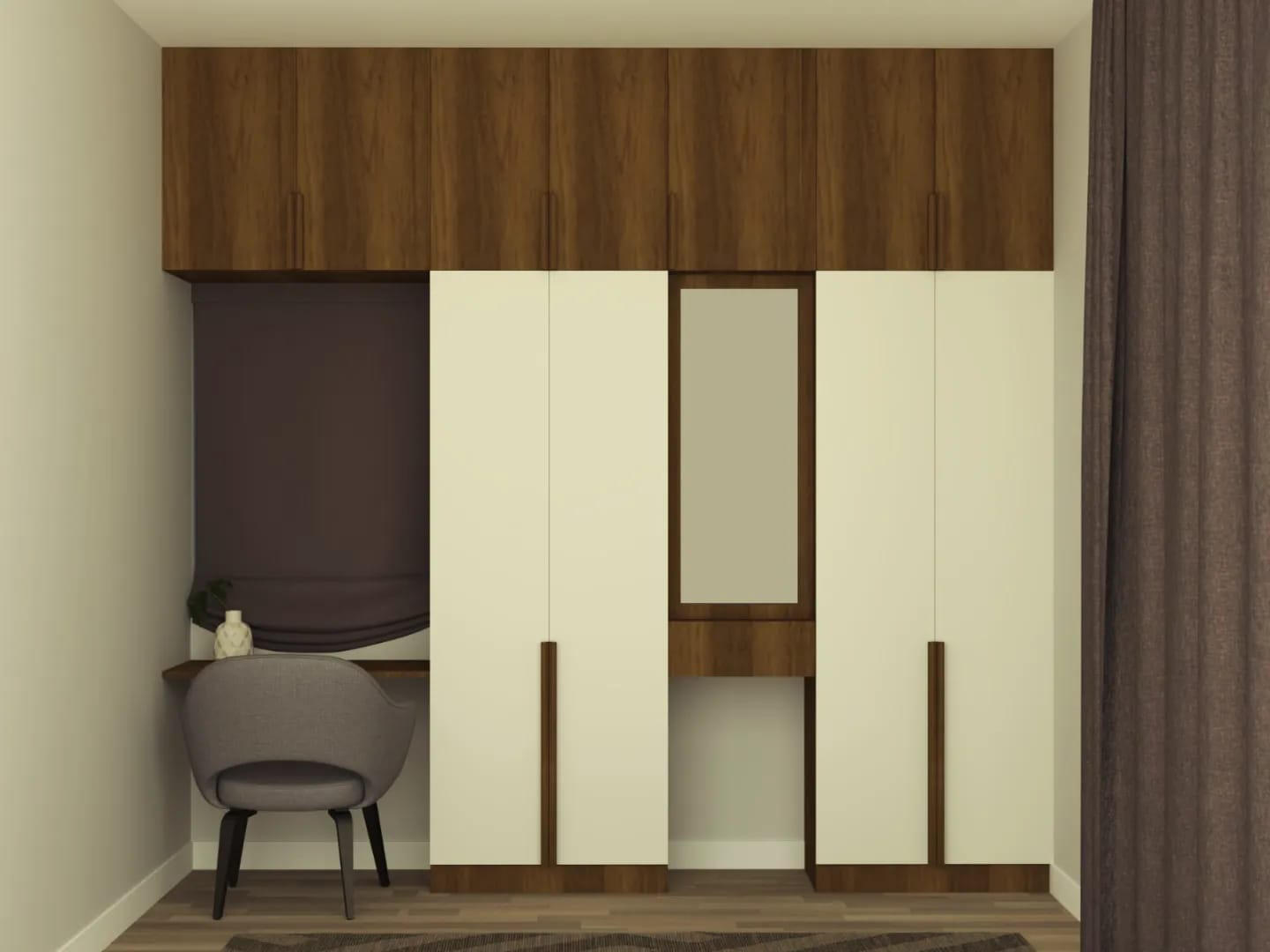 Coastal Apartment Bedroom Detail