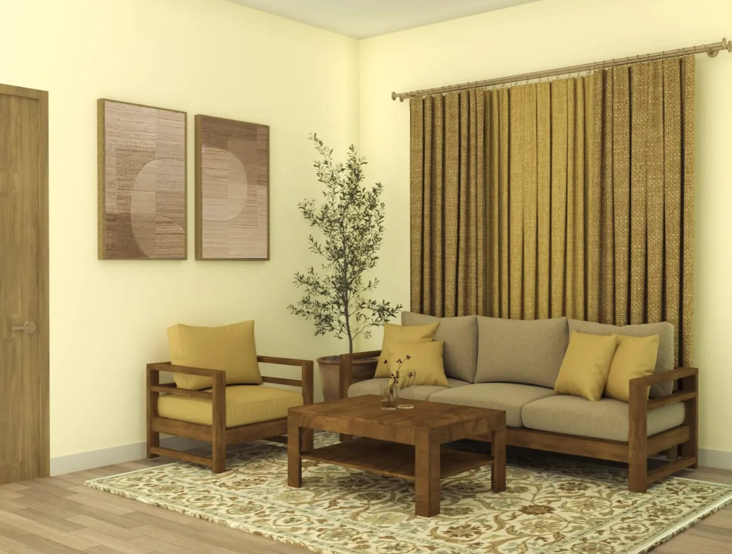 Minimalist Home Living Space